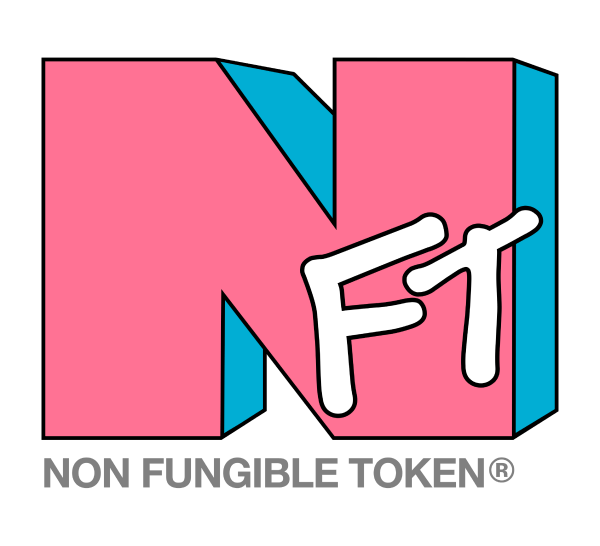 NFT design using the MTV logo. The design is called bubble gum as it has a pink and blue colorway.