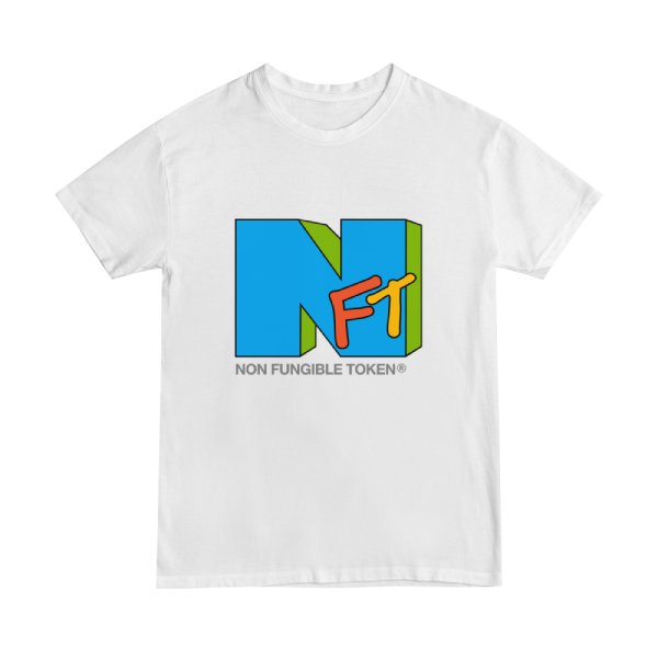 NFT  t-shirt design using the MTV logo. The design edition is "google"